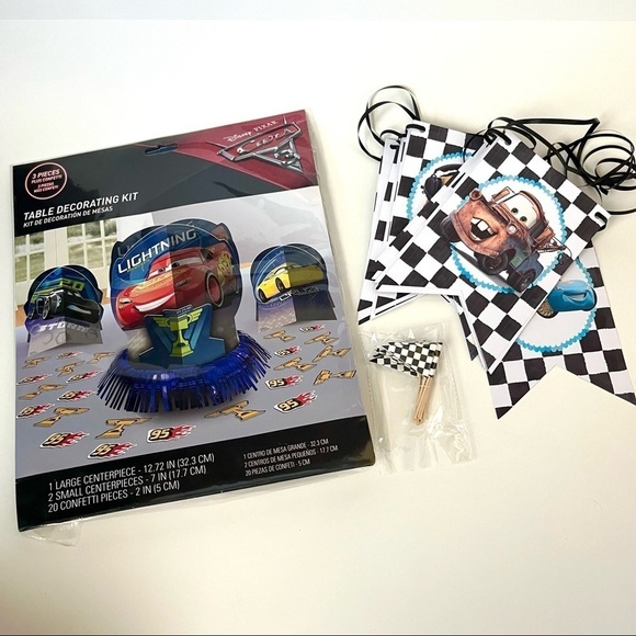 Disney Cars Birthday Decorations Set + More - Picture 1 of 8